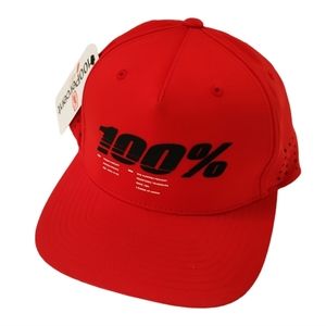 100% Percent New Unisex Red Drive Snapback performance hybrid Cap Hat Snap back